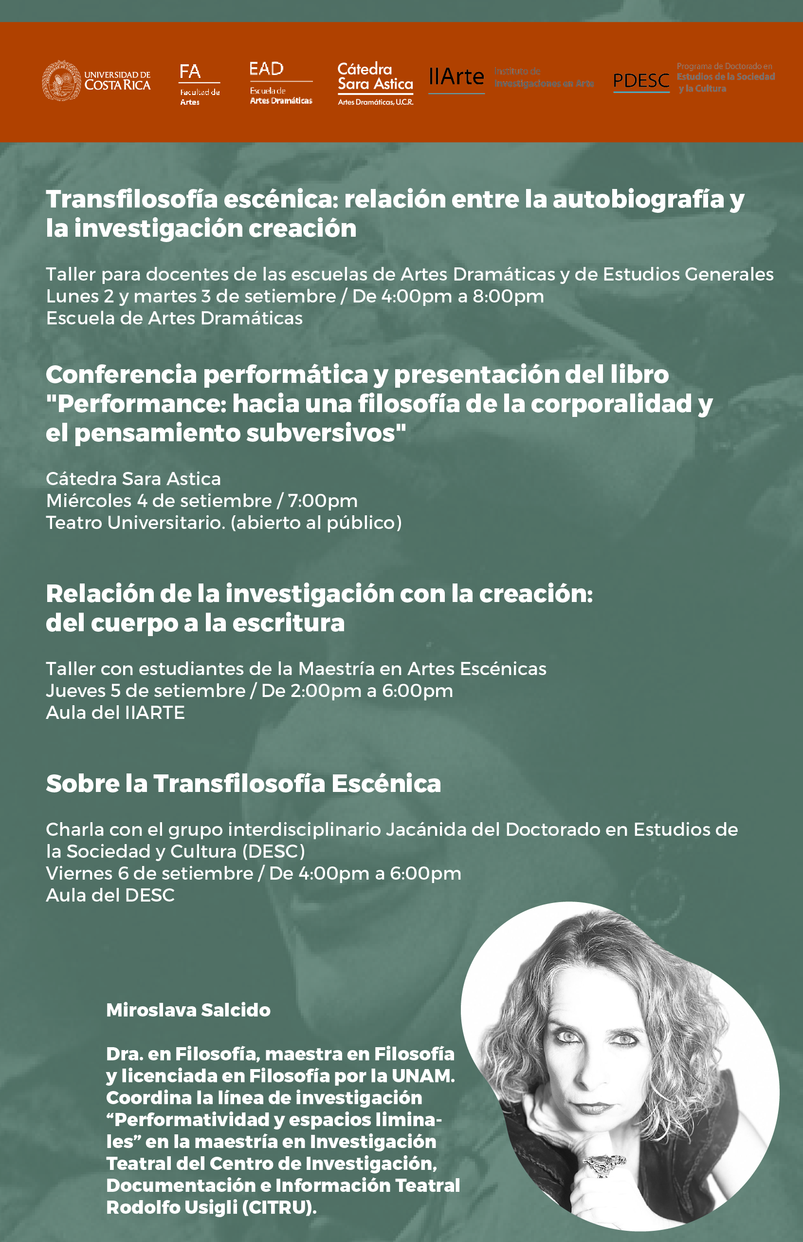 actividades de Miroslava Salcido