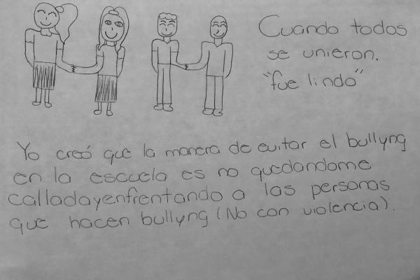 Dibujo realizado por estudiante