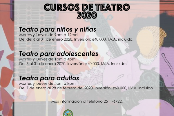 Cursos de teatro de verano 2020